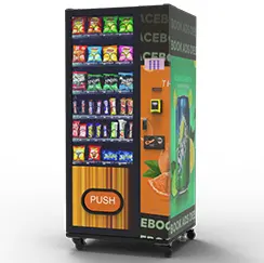 Easy Control Slim Size Snacks And Drinks Vending Machine Combo Vending Machine