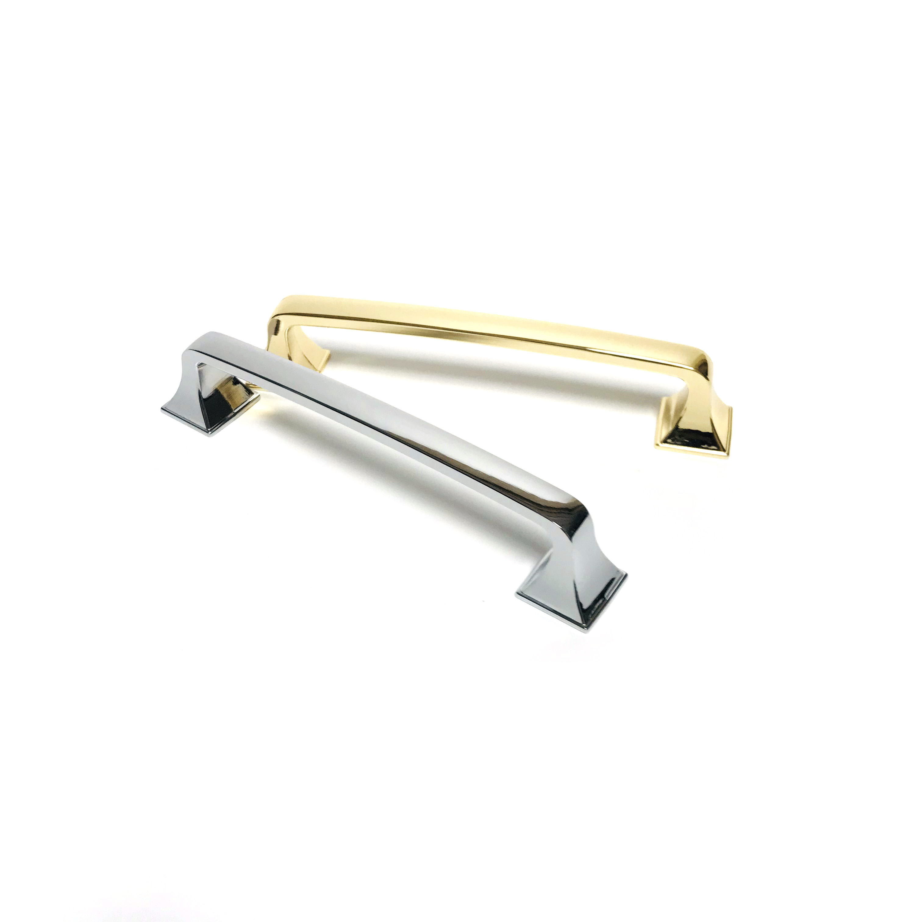 Tirador Moderno Cromado M4TEC 160 Mm (179 Mm Largo) Para Cocina Y Armarios