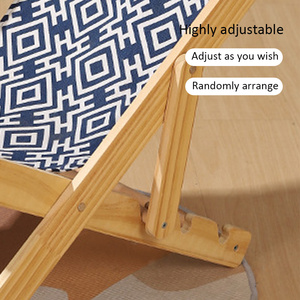 Giá tốt nhất hiện đại phong cách rắn GỖ GẤP Ghế giải trí cắm trại vải ghế nhà máy bán buôn rắn gỗ vải phòng chờ ghế - Product Image 4