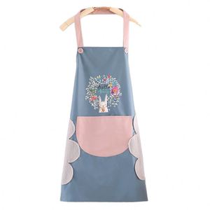 Tablier de cuisine imperméable et anti-taches, style sans manches, personnalisable avec logo imprimé, en PVC épais, facile à nettoyer - Product Image 1