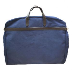 Échantillon Gratuit - Housse de Transport Pliable de Luxe Faite à la Main pour Costume Homme en Toile Bleu Foncé - Sac de Voyage et de Mariage pour Costume - Product Image 3