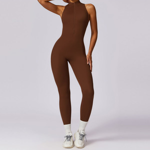 Combinaison sexy à demi-fermeture éclair pour femmes Combinaisons pour femmes de haute qualité Combinaisons 2024 Combinaison élégante pour femmes - Product Image 5