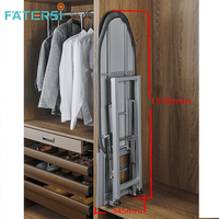 Planche à repasser escamotable dissimulée pour armoire, accessoires de placard intégré, planche à repasser coulissante robuste et peu encombrante