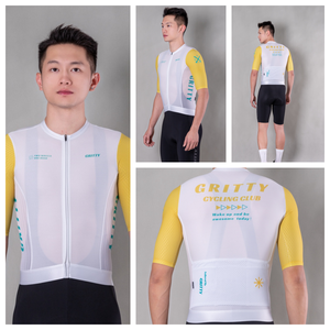 Maillot de Ciclismo Elástico de Manga Corta Serie Lemon |   Unisex para Hombres y Mujeres |   Bicicleta de Carretera y MTB |   Protección UV y absorción de humedad - Product Image 4