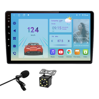 Lecteur vidéo universel pour voiture Android GPS 10,1 pouces 2DIN avec radio FM, Android Auto, DSP, haut-parleur intégré