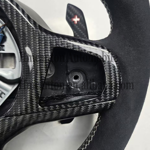 Alcantara พวงมาลัยคาร์บอนไฟเบอร์สำหรับ BMW G Series พวงมาลัย M3 G30 G20 G80 M4 G82 M5 CS - Product Image 2