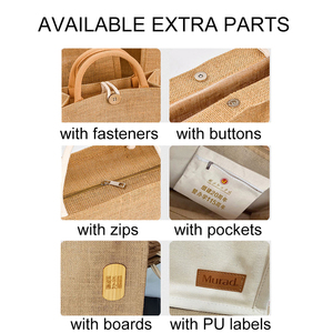 <strong>Wholesale</strong> Reusable Shopping <strong>Tote</strong> <strong>Bags</strong> Cheap Promotional Blank Hemp Linen Burlap <strong>Jute</strong> for Advertising Custom Designs - Product Image 6