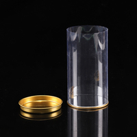 Boîte de rangement alimentaire transparente pour biscuits et gâteaux, emballage en plastique, boîte à biscuits cylindrique en plastique