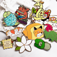 Épingles à revers en émail plaqué avec logo personnalisé de dessin animé, vente en gros d'usine