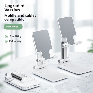 Có thể điều chỉnh chiều cao núi cho Ipad Điện thoại di động máy tính bảng hỗ trợ ABS + Vật liệu Silicone có thể thu vào gấp di động - Product Image 2