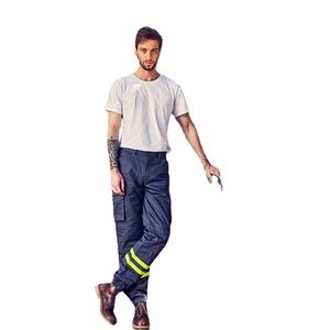 Pantalon cargo 3D pour homme, gris, coton, vêtements de travail pour la construction et les mines, vêtements de sécurité - Product Image 5