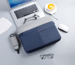 Sleeve Handle Polyester Handbag Style Waterproof Lightweight Protective Shoulder New Business <b>Backpack</b> <b>Laptop</b> Bag - Product Image 3