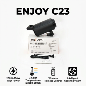 Lámpara LED Profesional ENUJOY C23 de 100W, 3 Colores de Luz, Video LED - Product Image 2