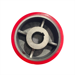 पॉलीयूरेथेन ड्यूटी ट्रॉली कैस्टर व्हील आयरन/एल्यूमीनियम कोर कैस्टर व्हील ठोस पॉलीयूरेथेन रोलर व्हील - Product Image 2