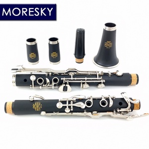 MORESKY Clarinette allemande en Sol à 18 clés personnalisée avec clés en Cuivre-Nickel, corps en résine ABS, nickelé E912 - Product Image 1