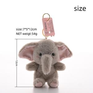 Neue Ankunft Plüsch Mix Farben Little Elephant Key chain Gefüllte Puppen tasche Anhänger Mädchen Geschenk Weiche bunte kleine Elefant Schlüssel ring - Product Image 4