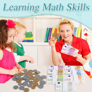 Nicro Simulation Prop Argent <span class=keywords><strong>Euro</strong></span> Billet Jouet Bar Dur Activité Scène Décoration Billet Props Coin Jeu Fournitures Prop Argent - Product Image 4