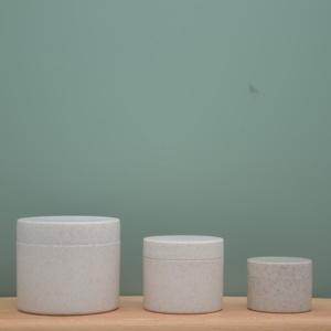 Bouteille de crème pour les yeux biodégradable recyclable 30ml 50ml 100ml 250ml pot cosmétique de <span class=keywords><strong>paille</strong></span> de blé - Product Image 5