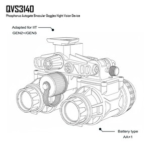 Qcnv qvs3140 fom1400 + משקפי לילה ראיית לילה מכשיר משקים mx10160 תמונה מגבר תמונה מגבר צינור המפעל אבטחת איכות ישירה - Product Image 1