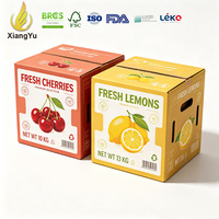 Boîte d'emballage de fruits personnalisée Xiangyu en carton ondulé pour l'exportation de produits frais, expédition et chaîne d'approvisionnement en gros