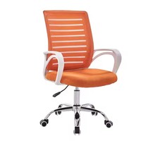 Chaise de bureau réglable en tissu maillé coloré avec cadre métallique chromé, prix d'usine