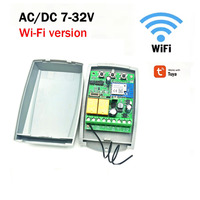 Receptor WIFI Tuya de 7-32v, 2 Canales, Controlador RF de 433mhz, Receptor Pequeño
