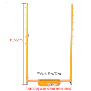 Poste de bádminton móvil ajustable, todas las bases de hierro fundido, móvil para un fácil movimiento, equipo de campo - Product Image 6