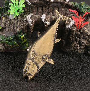 Retro Koperen Ornamenten Diepzee Tonijn Messing Ambachten Simulatie Viscollectie - Product Image 4