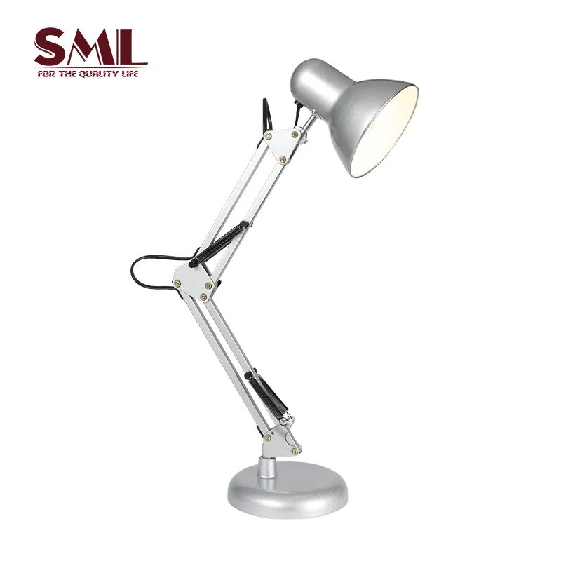 SML-bombilla Led ajustable, luces clásicas de Metal E27 incandescentes para estudio y oficina, lámparas de mesa de escritorio