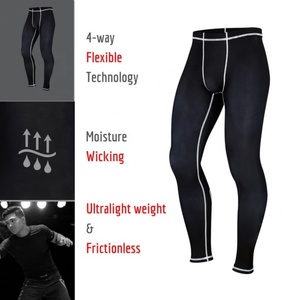 Pantalons de compression pour hommes, leggings de sport respirants et frais pour la course à pied avec poche/sans poche - Product Image 6