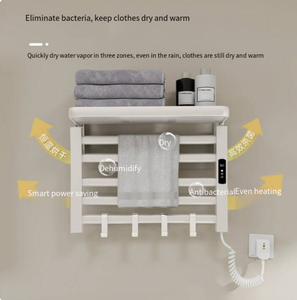 Scaldasalviette Elettrico a Temperatura Costante <span class=keywords><strong>per</strong></span> <span class=keywords><strong>Bagno</strong></span> e Toilette - Portasalviette Riscaldante Dedicato alla Sterilizzazione - Product Image 4