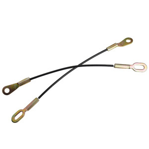 Ford Mazda Tailgate Cable UH70-65-760 2Pcs Set Steel <b>Wire</b> Rope Coupling Replacement Part - Product Image 3