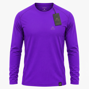 Camiseta Deportiva de Manga Larga para Hombre, Material de Secado Rápido, Ropa Deportiva de Alto Rendimiento, Ajuste Cómodo para Hombre, para Correr, Gimnasio, Entrenamiento - Product Image 1
