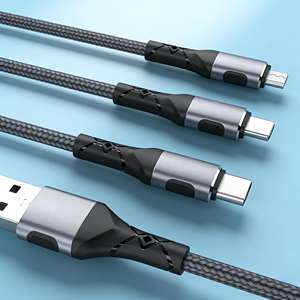 Factory Price Nylon Braided Type-C Data <strong>Cable</strong> with 3A Fast Charging for Mobile Phones and Camera - Product Image 1