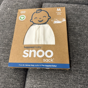 <span class=keywords><strong>Snoo</strong></span> Sack, gigoteuse pour bébé à fermeture rapide en 5 secondes, blanche, taille moyenne, 12-18 livres, 2-4 mois, neuve, originale, automatisation industrielle programmable - Product Image 1