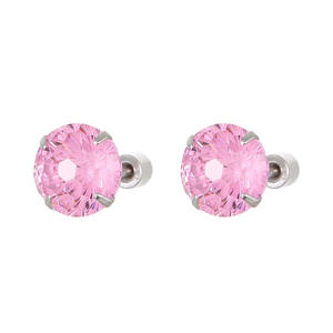 Pendientes de Plata de Ley S999 con Circonitas Cúbicas de Colores en Corte Fuegos Artificiales, Joyería de Moda con Corte Hielo para Mujer - Product Image 5