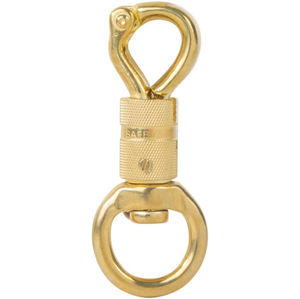 Fermoir de cordes de plomb de cheval personnalisé mousqueton de licou mousqueton mousqueton panique antique crochet pivotant en laiton massif mousqueton à dégagement rapide - Product Image 3