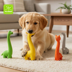 Nunbell dayanıklı çevre dostu yenilik doğal lateks hayvan baskı çiğnemek dayanıklı kapalı kullanım Pet çiğnemek oyuncaklar köpekler için - Product Image 1