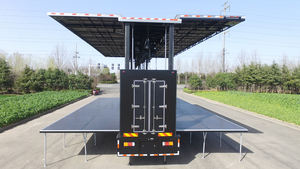 40ft * 29ft Hydraulique Mobile Stage Semi-<span class=keywords><strong>Remorque</strong></span> pour Activités de Plein Air Campagnes Elections Evangelism - Product Image 3
