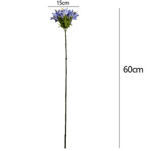 Nueva Llegada, Delicadas Flores Artificiales de Agapanthus <span class=keywords><strong>Africanus</strong></span>, Lirio Africano de Seda, Flores Realistas Hechas a Mano para Decoración de Bodas - Product Image 4