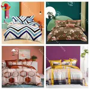 Wholesale 100% Cotton Bedding Sets Customized Printed Twill Style Duvet Cover Comforter Quilt Bedlinen Weddings Cheap Prices