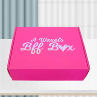 Presse ondulée de luxe sur la poste sous-vêtements t-shirt vêtements emballage cadeau pli boîtes d'expédition avec logo personnalisé