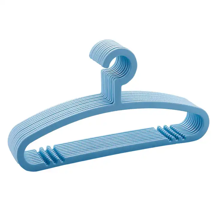 White Plastic Hangers for Clothes - Space Saving Notched Hangers - Durable  and Slim - Shoulder Grooves