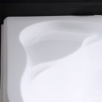 Votre espace SPA privé à domicile, baignoire de massage à jets confortable pour 2 personnes avec lumière colorée et accessoires complets