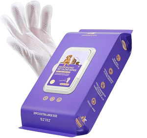Logotipo personalizado Rinse Free Hypoallergenic Desodorizante Dog Luvas Toalhetes <span class=keywords><strong>Pet</strong></span> Limpeza Toalhetes De Banho - Product Image 1