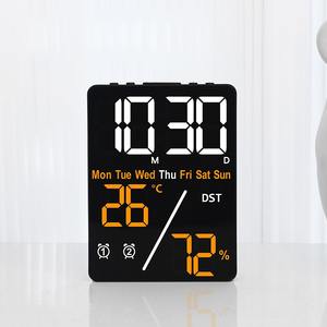 <span class=keywords><strong>Reloj</strong></span> <span class=keywords><strong>de</strong></span> Pared Digital LED Grande Huayang 6688 con Pantalla Multi-Información, Luz Nocturna y Doble Alarma para Decoración Moderna <span class=keywords><strong>de</strong></span> Hogar u Oficina - Product Image 4