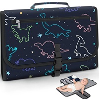 Grande Capacité Sac Fourre-Tout à Motif Boho Portable Pliable Bébé Changeur de Couches Étanche pour Voyage