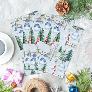 CZJ028 Serviettes jetables sur le thème <span class=keywords><strong>de</strong></span> Noël Bonhomme <span class=keywords><strong>de</strong></span> neige d'hiver Pin <span class=keywords><strong>Table</strong></span> Serviettes <span class=keywords><strong>de</strong></span> <span class=keywords><strong>table</strong></span> pour les fournitures <span class=keywords><strong>de</strong></span> fêtes - Product Image 2