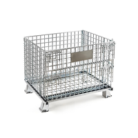 Malla de Alambre de Acero Galvanizado Soldada, Jaula de Almacenamiento, Estante Plegable, para Soldadura, Corte, Almacén, Logística, Uso Interior, 50x100mm