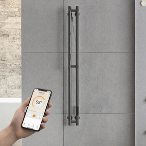 Moderno y Popular Calentador de Toallas Eléctrico de Pared para Baño TONUA de Alta Calidad, Acero Inoxidable, 2 Barras Ajustables - Product Image 3